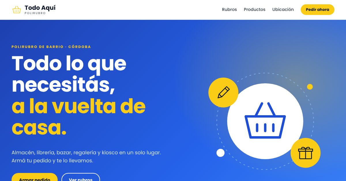 Demo de página web: polirubro